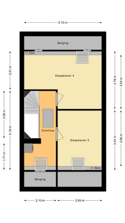Floorplan - Zonnebaars 43, 2742 NG Waddinxveen